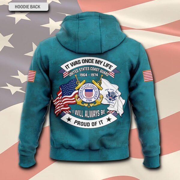 US Coast Guard, Honor, Duty, Service – Hoodie – Gift for Dad Father’s Day