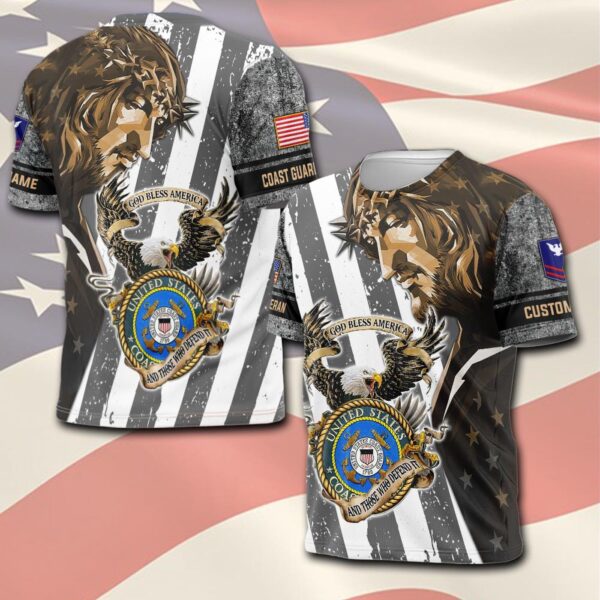 US Coast Guard, Honor, Duty, Service – T-Shirt – Gift for Dad Father’s Day