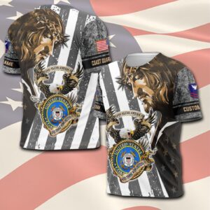 US Coast Guard, Honor, Duty, Service – T-Shirt - Gift for Dad Father's Day