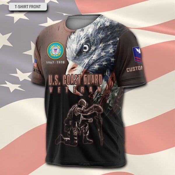 US Coast Guard, Honor The Fallen – T-Shirt – Gift for Dad Father’s Day