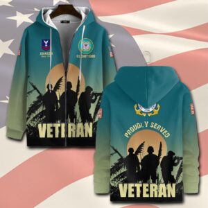 US Coast Guard, Honor The Fallen – Zip Hoodie - Gift for Dad Father's Day