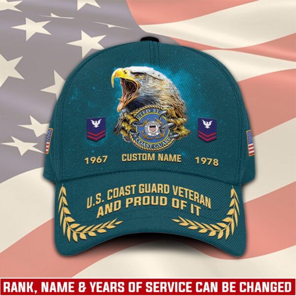 US Coast Guard, Honoring All Who Served – Classic Cap Gift for Men Dad Fathers