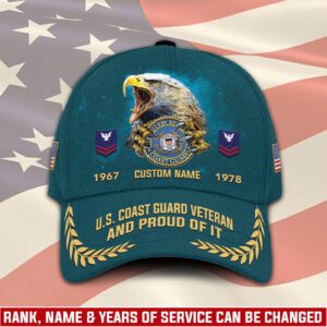 US Coast Guard, Honoring All Who Served – Classic Cap Gift for Men Dad Fathers
