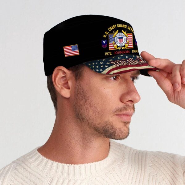 US Coast Guard, Honoring All Who Served – Military Cap Gift for Men Dad Fathers