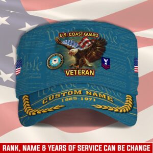US Coast Guard, Honoring All Who Served – Military Cap Gift for Men Dad Fathers
