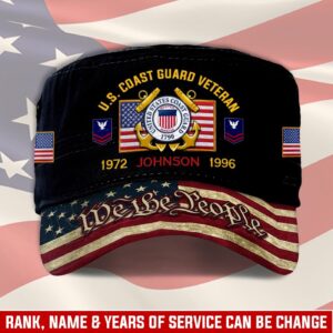 US Coast Guard, Honoring All Who Served – Military Cap Gift for Men Dad Fathers
