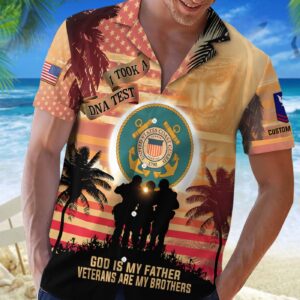 US Coast Guard, I Walked The Walk – Button Hawaiian Shirt - Gift for Dad Father's Day 1