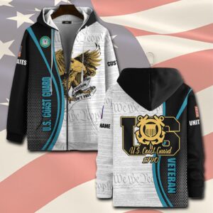 US Coast Guard, I Walked The Walk – Zip Hoodie - Gift for Dad Father's Day 1