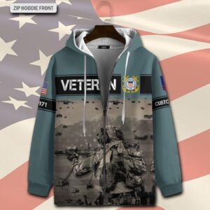 US Coast Guard, I Walked The Walk – Zip Hoodie - Gift for Dad Father's Day 1