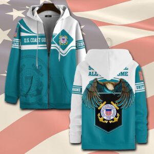 US Coast Guard, I Walked The Walk – Zip Hoodie - Gift for Dad Father's Day
