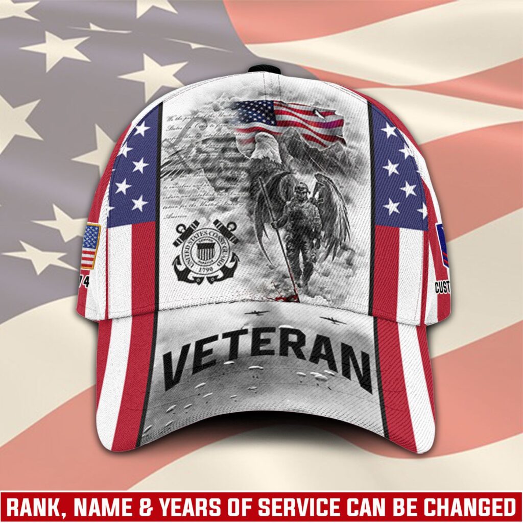 US Coast Guard, Land Of The Free, Because Of The Brave – Classic Cap Gift for Men Dad Fathers US Coast Guard, Land Of The Free, Because Of The Brave – Classic Cap Gift for Men Dad Fathers