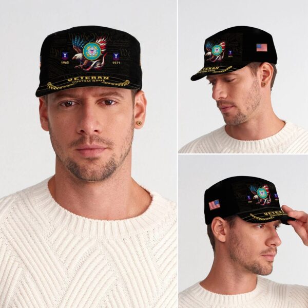 US Coast Guard, Land Of The Free, Because Of The Brave – Military Cap Gift for Men Dad Fathers