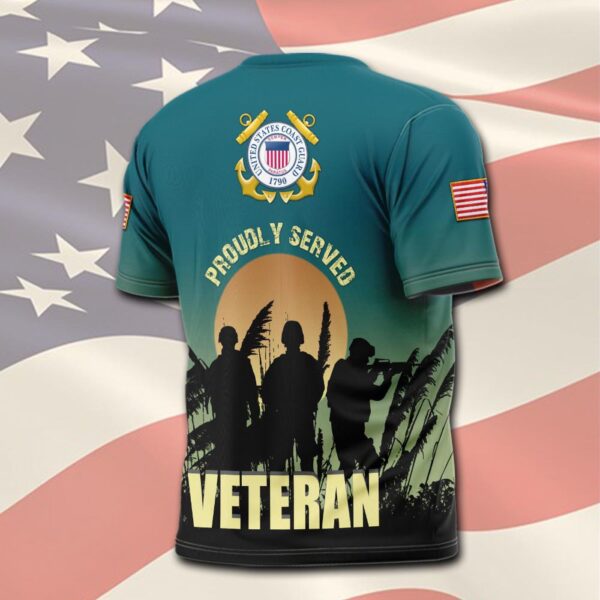 US Coast Guard, Land Of The Free, Because Of The Brave – T-Shirt – Gift for Dad Father’s Day