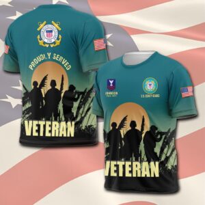 US Coast Guard, Land Of The Free, Because Of The Brave – T-Shirt - Gift for Dad Father's Day