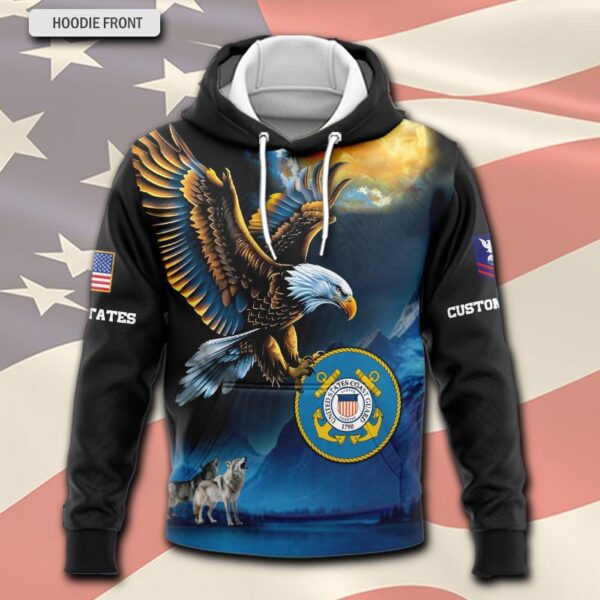 US Coast Guard, Lest We Forget – Hoodie – Gift for Dad Father’s Day