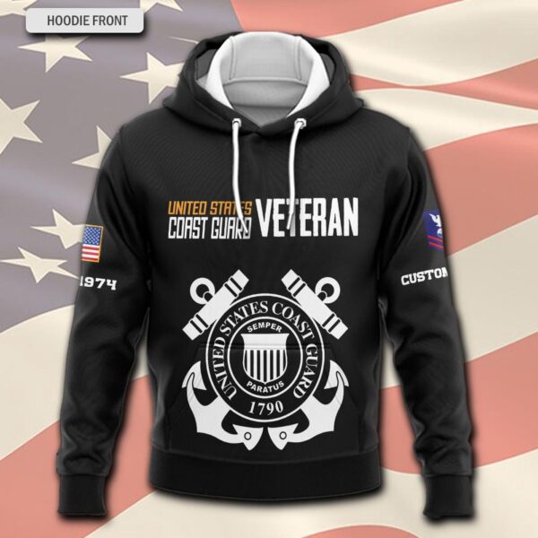 US Coast Guard, Lest We Forget – Hoodie – Gift for Dad Father’s Day
