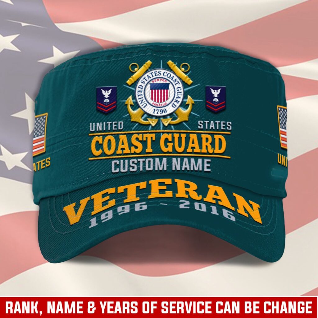 US Coast Guard, Lest We Forget – Military Cap Gift for Men Dad Fathers