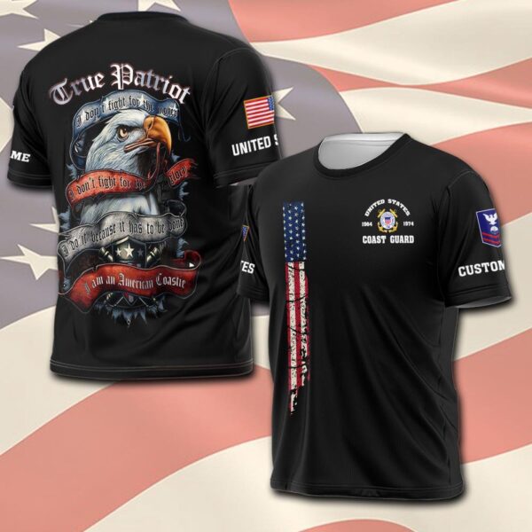 US Coast Guard, Lest We Forget – T-Shirt – Gift for Dad Father’s Day