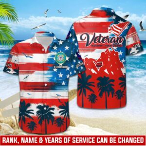 US Coast Guard, Life And Pride – Button Hawaiian Shirt - Gift for Dad Father's Day