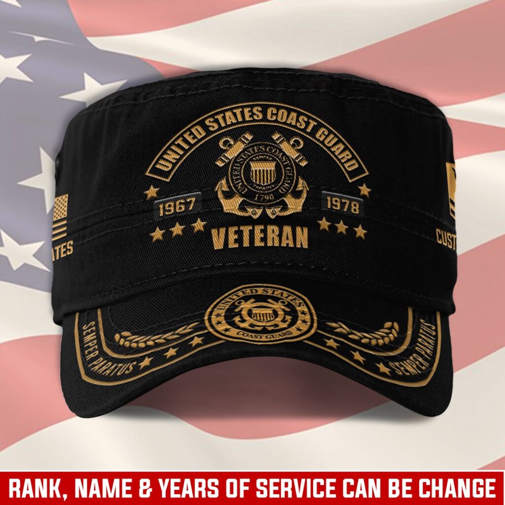 US Coast Guard, Life And Pride – Military Cap Gift for Men Dad Fathers