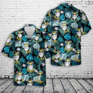 US Coast Guard Master Chief Petty Officer Collar Device rate insignia Hawaiian Shirt - Gift for Dad Father's Day