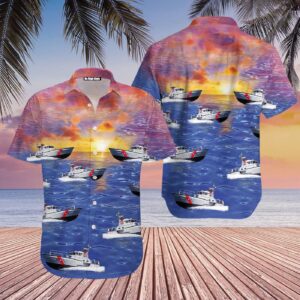 US Coast Guard Motor Life Boat Hawaiian Shirt | HW1330 - Gift for Dad Father's Day