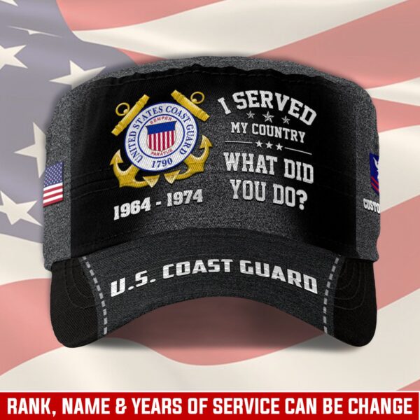 US Coast Guard, No One Fights Alone – Military Cap Gift for Men Dad Fathers