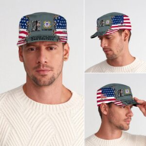 US Coast Guard, No One Fights Alone – Military Cap Gift for Men Dad Fathers 3