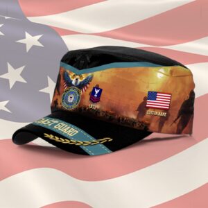 US Coast Guard, No One Fights Alone – Military Cap Gift for Men Dad Fathers 3