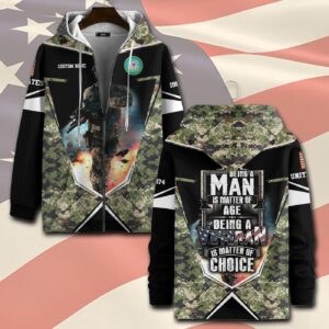US Coast Guard, No One Fights Alone – Zip Hoodie - Gift for Dad Father's Day