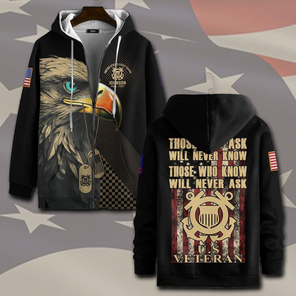 US Coast Guard, No One Fights Alone – Zip Hoodie – Gift for Dad Father’s Day US Coast Guard, No One Fights Alone – Zip Hoodie – Gift for Dad Father’s Day
