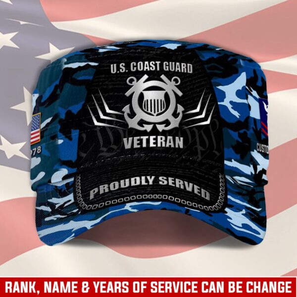 US Coast Guard, No One Gets Left Behind – Military Cap Gift for Men Dad Fathers