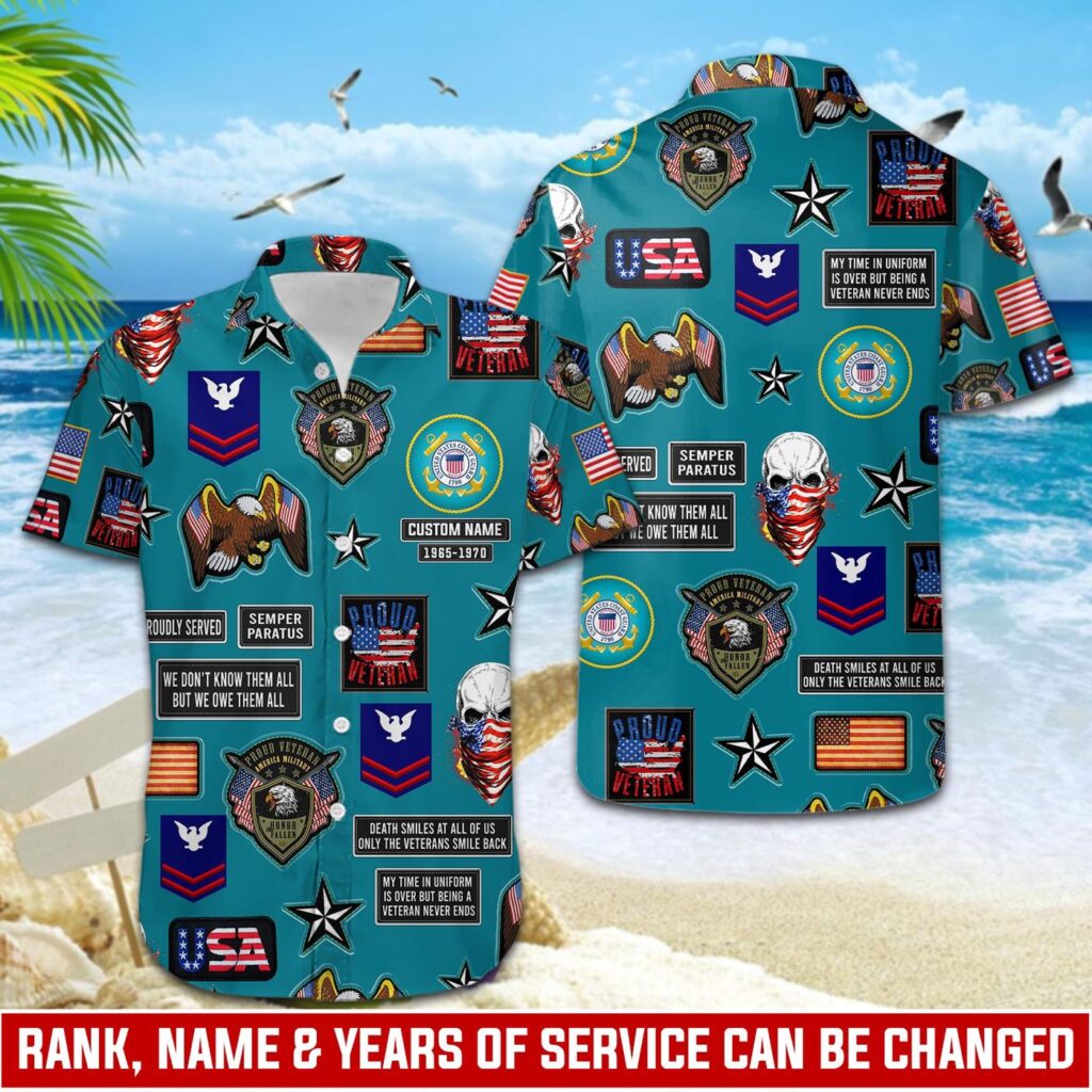 US Coast Guard, Once A Coastie, Always A Coastie – Button Hawaiian Shirt – Gift for Dad Father’s Day US Coast Guard, Once A Coastie, Always A Coastie – Button Hawaiian Shirt – Gift for Dad Father’s Day