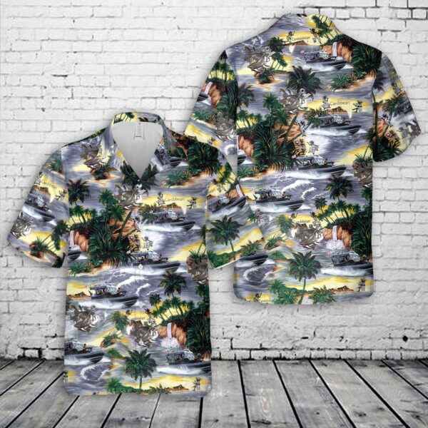 US Coast Guard Port Security Units 307 Hawaiian Shirt – Gift for Dad Father’s Day