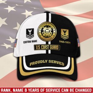 US Coast Guard, Proud To Have Served – Classic Cap Gift for Men Dad Fathers