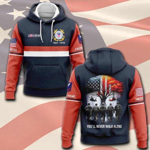 US Coast Guard, Proud To Have Served – Hoodie – Gift for Dad Father’s Day