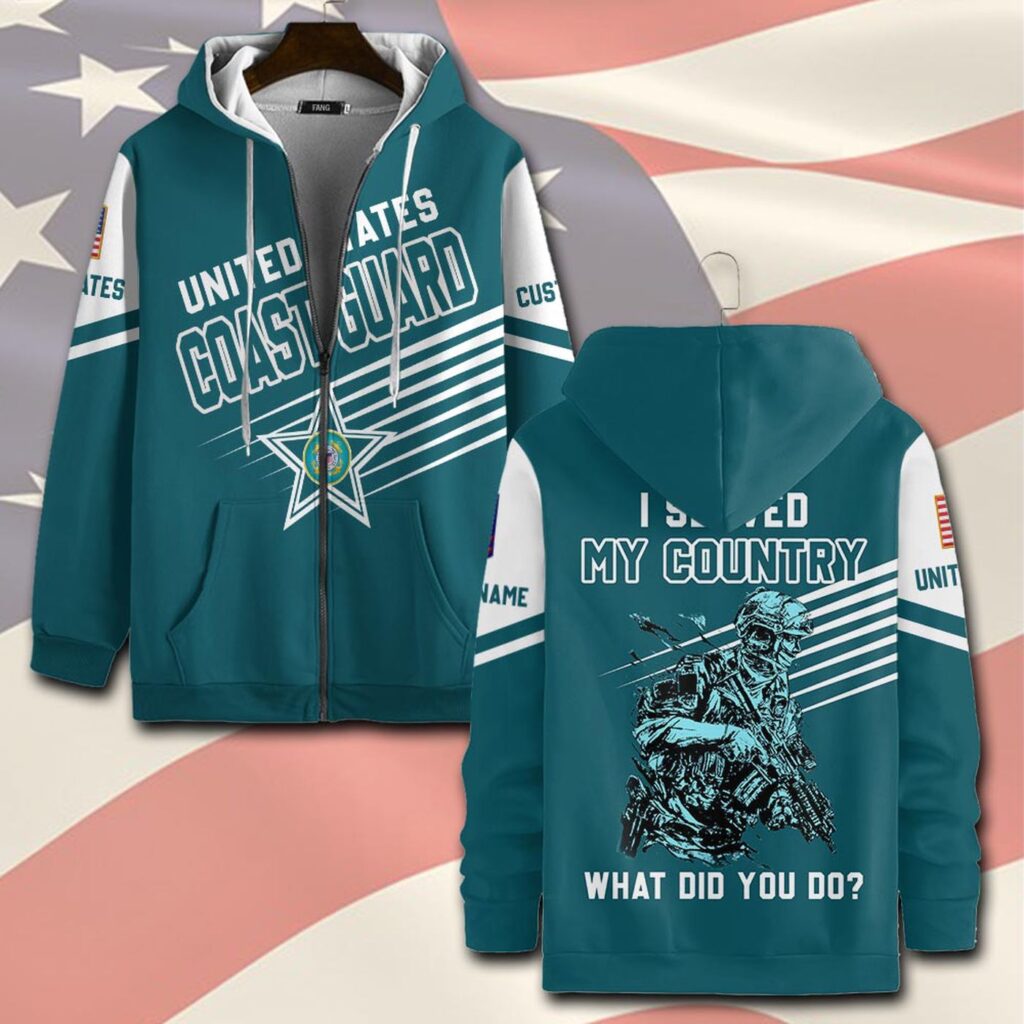 US Coast Guard, Proud To Have Served – Zip Hoodie – Gift for Dad Father’s Day US Coast Guard, Proud To Have Served – Zip Hoodie – Gift for Dad Father’s Day