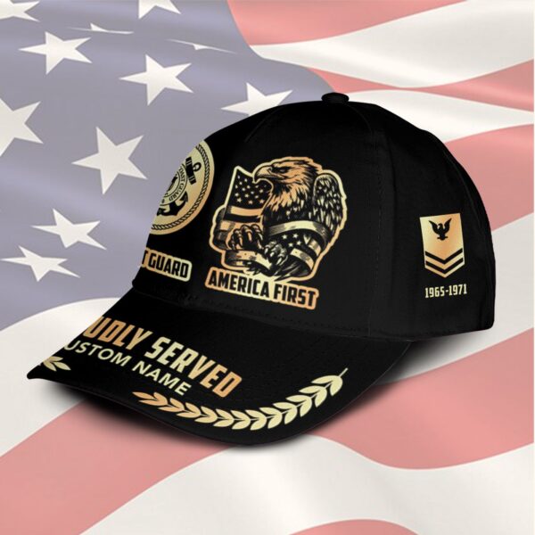 US Coast Guard, Proud Veteran – Classic Cap Gift for Men Dad Fathers