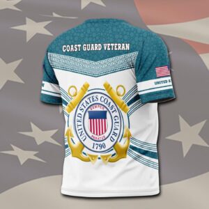 US Coast Guard, Proud Veteran – T-Shirt - Gift for Dad Father's Day 1