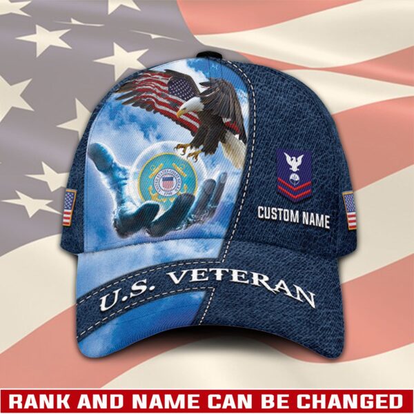 US Coast Guard, Remember – Honor – Respect – Classic Cap Gift for Men Dad Fathers