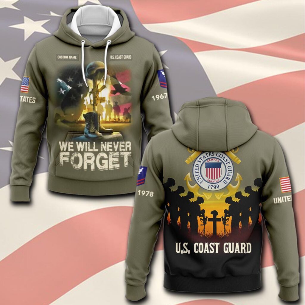 US Coast Guard, Remember – Honor – Respect – Hoodie – Gift for Dad Father’s Day US Coast Guard, Remember – Honor – Respect – Hoodie – Gift for Dad Father’s Day