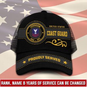 US Coast Guard, Remember – Honor – Respect – Mesh Cap Gift for Men Dad Fathers