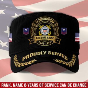 US Coast Guard, Remember – Honor – Respect – Military Cap Gift for Men Dad Fathers
