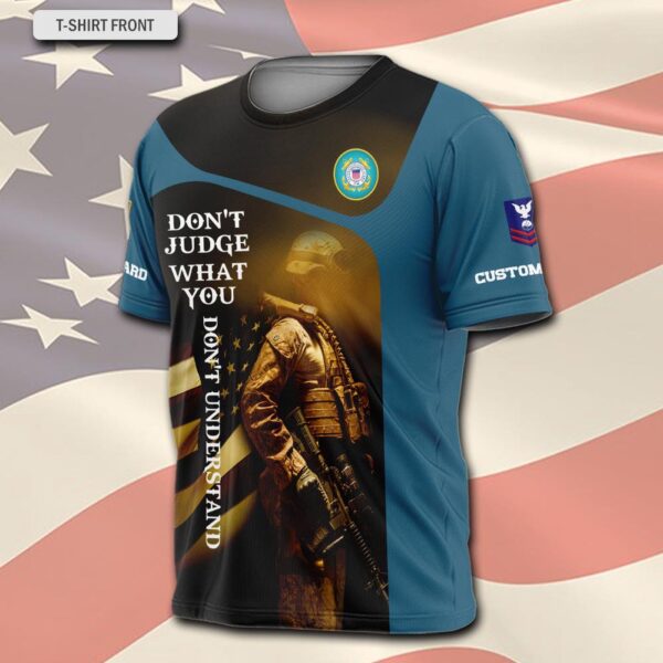 US Coast Guard, Remember – Honor – Respect – T-Shirt – Gift for Dad Father’s Day
