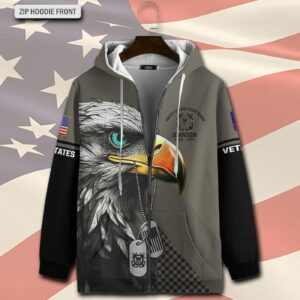 US Coast Guard, Remember – Honor – Respect – Zip Hoodie - Gift for Dad Father's Day 1