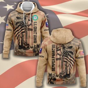 US Coast Guard, Second To None – Hoodie - Gift for Dad Father's Day