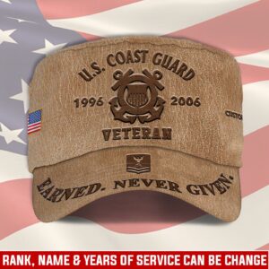 US Coast Guard, Second To None – Military Cap Gift for Men Dad Fathers