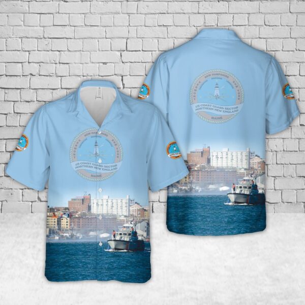 US Coast Guard Sector Northern New England Hawaiian Shirt – Gift for Dad Father’s Day