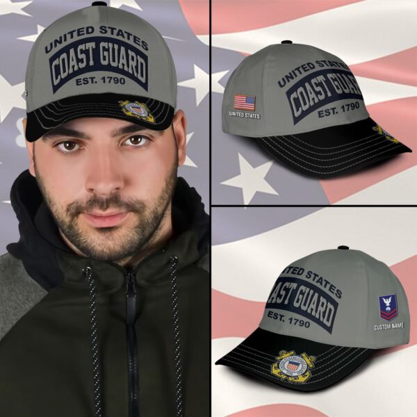 US Coast Guard, Semper Paratus – Embroidered Classic Cap Gift for Men Dad Fathers