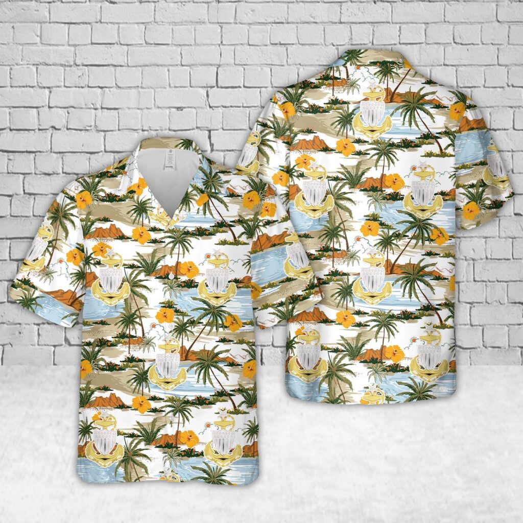 US Coast Guard Senior Chief Petty Officer Hat Badge Hawaiian Shirt – Gift for Dad Father’s Day US Coast Guard Senior Chief Petty Officer Hat Badge Hawaiian Shirt – Gift for Dad Father’s Day